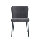 Stoel 'Lisa' Stof Fabb Raven 13 Donkergrijs