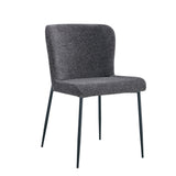 Stoel 'Lisa' Stof Fabb Raven 13 Donkergrijs