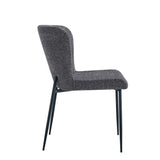 Stoel 'Lisa' Stof Fabb Raven 13 Donkergrijs