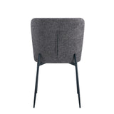 Stoel 'Lisa' Stof Fabb Raven 13 Donkergrijs