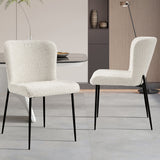 Stoel 'Lisa' Bouclé Ecru