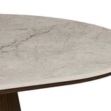 Salontafel RIKO 120 cm Ovaal Decor Donkere Eik Shakespear Beige