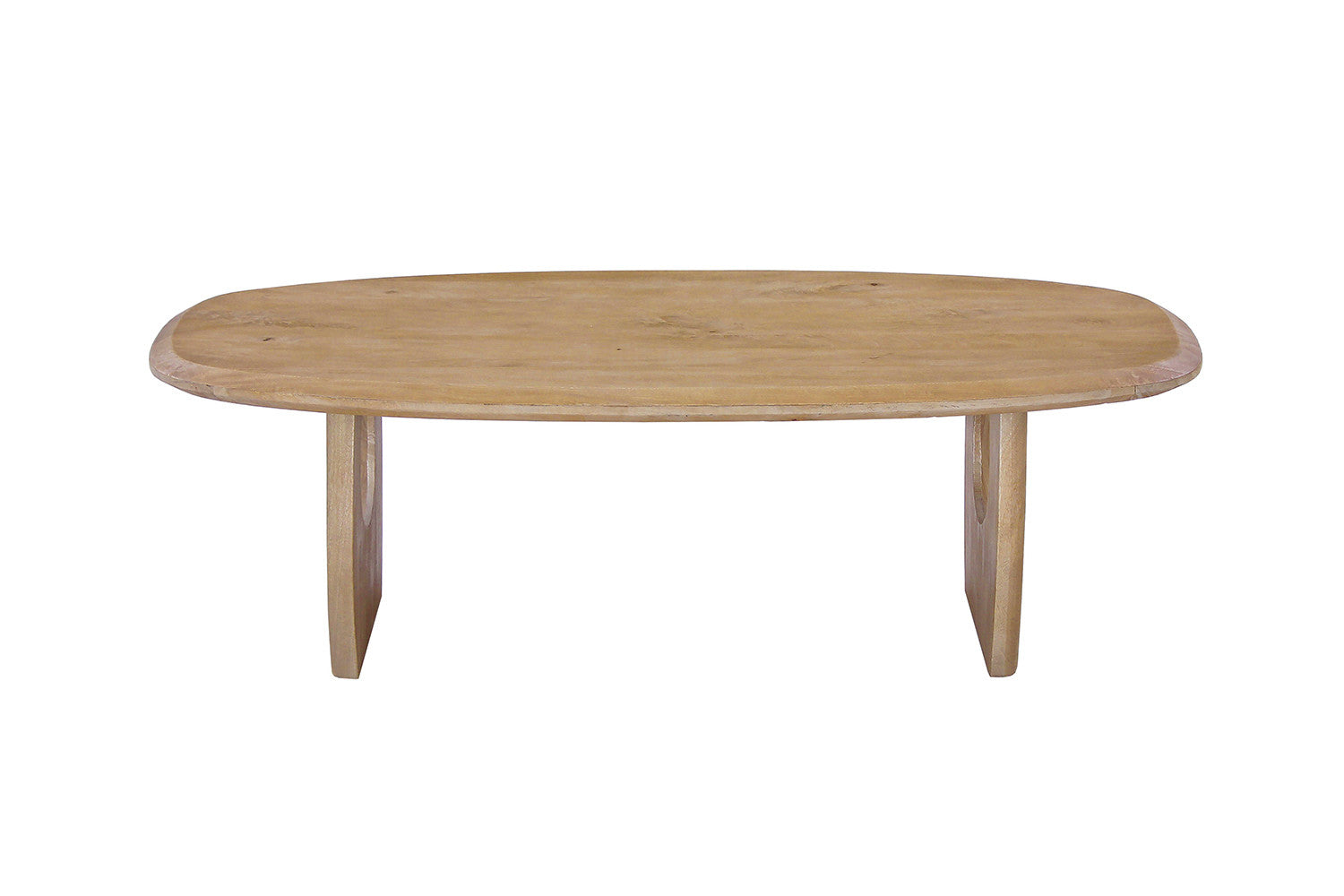 Salontafel NAPOLI 130 cm Deens Ovaal Mango hout Amandel