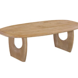 Salontafel NAPOLI 130 cm Deens Ovaal Mango hout Amandel