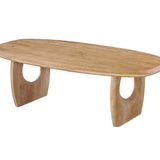 Salontafel NAPOLI 130 cm Deens Ovaal Mango hout Amandel