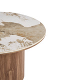 Salontafel LEONORA 2/delig set Glanzend Steen Pandora