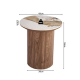 Salontafel LEONORA 2/delig set Glanzend Steen Pandora