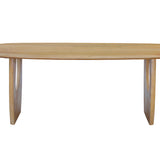 Eettafel NAPOLI 200 cm Deens Ovaal Mango hout Amandel