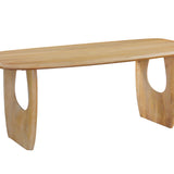 Eettafel NAPOLI 200 cm Deens Ovaal Mango hout Amandel
