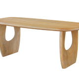 Eettafel NAPOLI 200 cm Deens Ovaal Mango hout Amandel