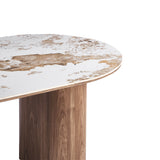 Eettafel LEONORA 210 cm Glanzend Steen Pandora