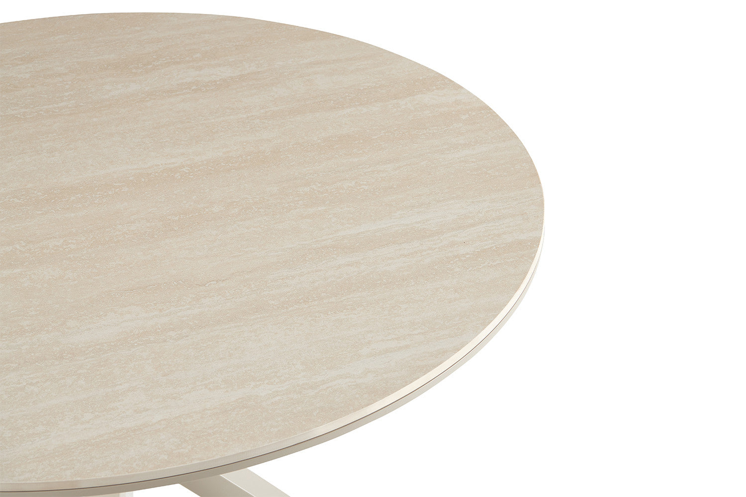 Eettafel NUA 120 cm Rond Baroque Beige