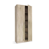 Opbergkast 'Ray' 2 deuren en 4 legplanken Sonoma