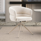 Eetkamerstoel Léonie Draaibaar Beige - Poot Beige