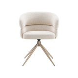 Eetkamerstoel Léonie Draaibaar Beige - Poot Beige