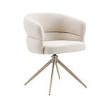 Eetkamerstoel Léonie Draaibaar Beige - Poot Beige