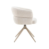 Eetkamerstoel Léonie Draaibaar Beige - Poot Beige