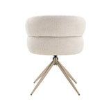 Eetkamerstoel Léonie Draaibaar Beige - Poot Beige