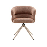 Eetkamerstoel Léonie Draaibaar Roestkleur - Poot Beige