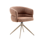 Eetkamerstoel Léonie Draaibaar Roestkleur - Poot Beige