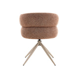 Eetkamerstoel Léonie Draaibaar Roestkleur - Poot Beige