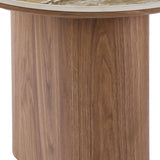 Salontafel LEONORA 120 cm Glanzend Steen Pandora