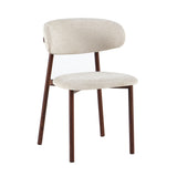 Eetkamerstoel ZORA | Walnoot Beige