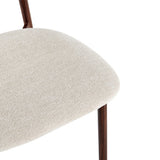 Eetkamerstoel ZORA | Walnoot Beige