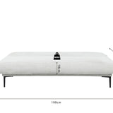 Slaapbank 'Alisa' Corduroy Lichtgrijs