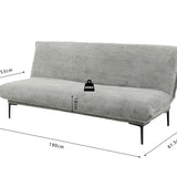 Slaapbank 'Alisa' Corduroy Donkergrijs