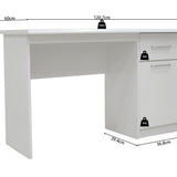 Bureau 'Milou' 1 lade 1 deur Wit
