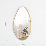 Spiegel 'Romi' 80x50 Oude eik