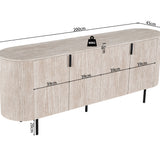 Dressoir 'Lagos' 200 cm Decor Travertin Beige