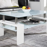 Salontafel 'Alana' Hoogglans wit