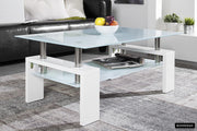 Salontafel 'Alana' Hoogglans wit