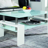 Salontafel 'Alana' Hoogglans wit