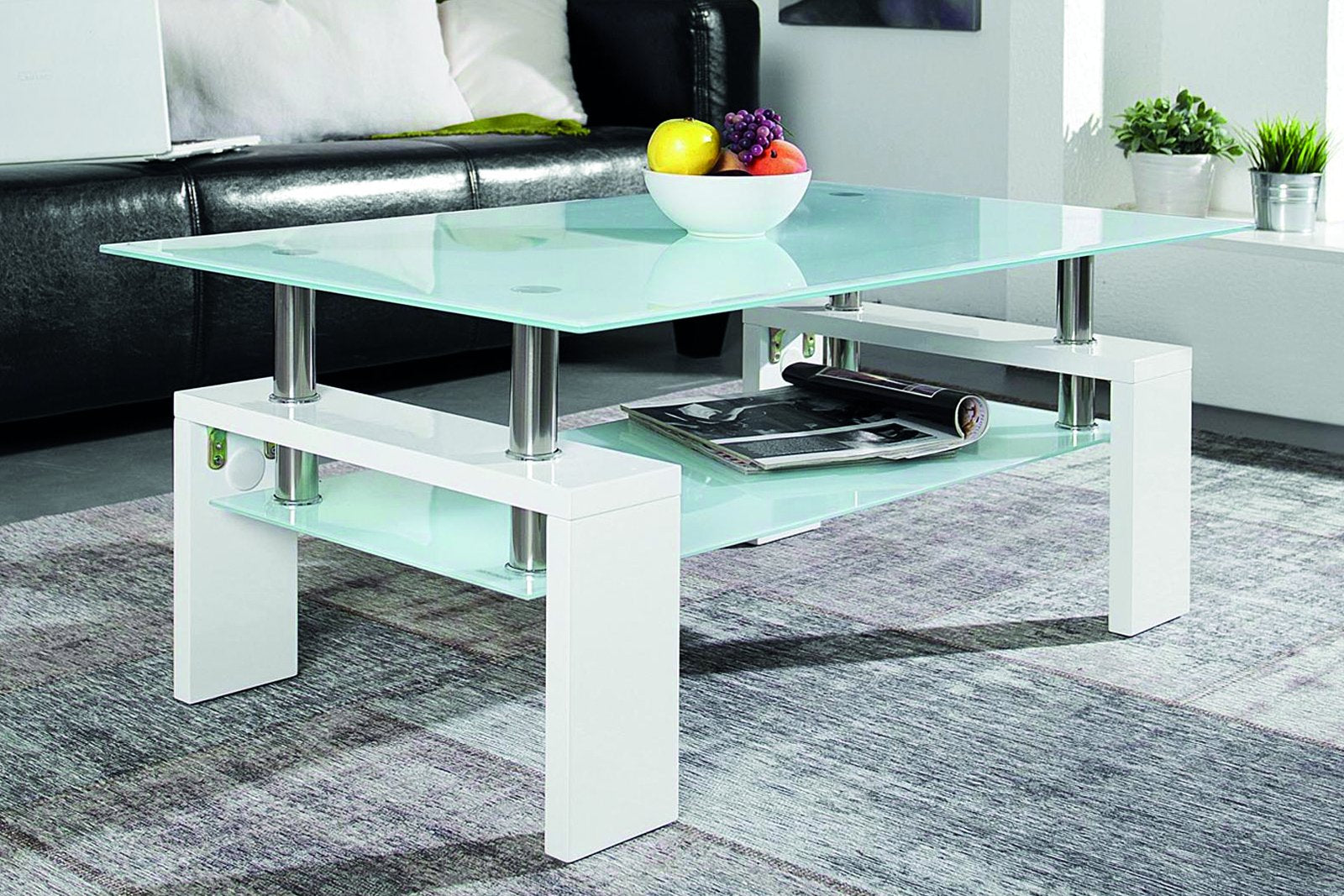 Salontafel 'Alana' Hoogglans wit