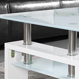 Salontafel 'Alana' Hoogglans wit