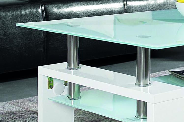 Salontafel 'Alana' Hoogglans wit