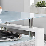 Salontafel 'Alana' Hoogglans wit