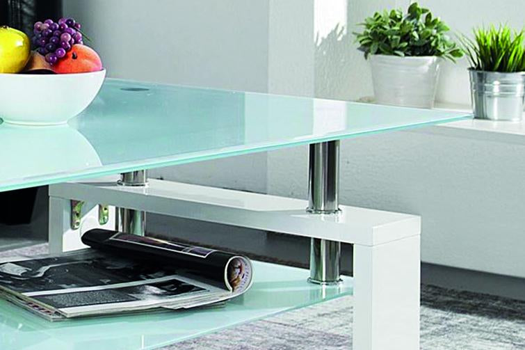 Salontafel 'Alana' Hoogglans wit