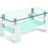 Salontafel 'Alana' Hoogglans wit