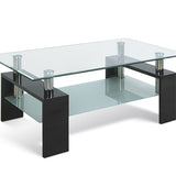 Salontafel 'Alana' Hoogglans zwart