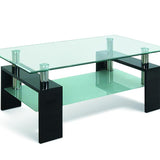 Salontafel 'Alana' Hoogglans zwart