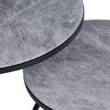 Salontafel 'Boston' Decor Glas Steen Grijs