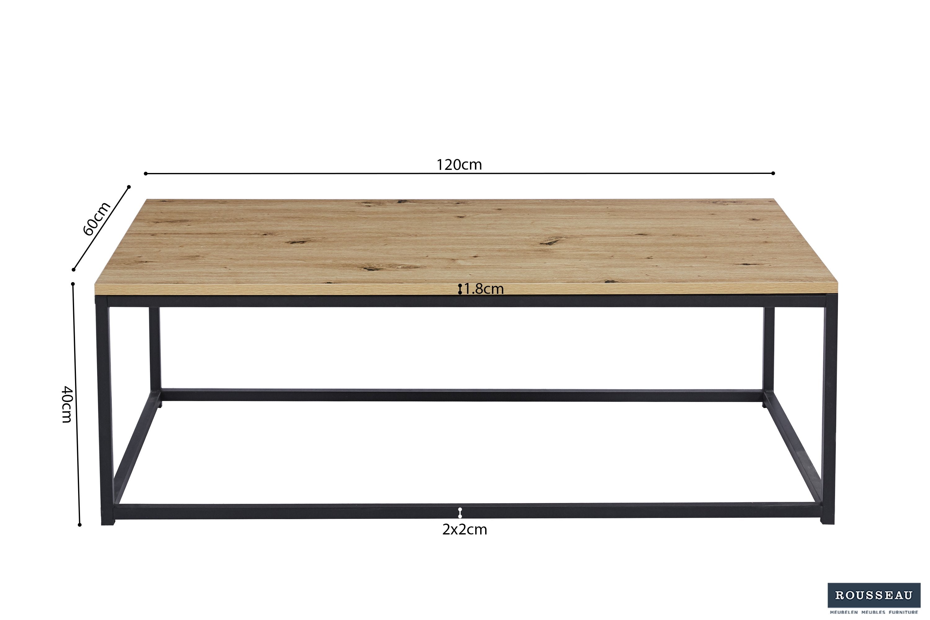 Salontafel 'Dallas' Decor Oude eik