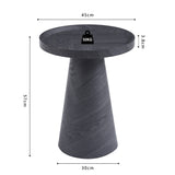 Salontafel 'Manus' 45 cm Decor Donkergrijs