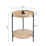 Salontafel 'Dalina' 45 cm Decor Oude eik