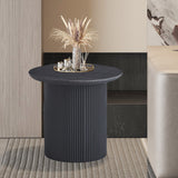 Salontafel 'Lagos' 50 cm Rond Decor Donkerbruin