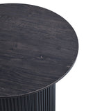 Salontafel 'Lagos' 50 cm Rond Decor Donkerbruin